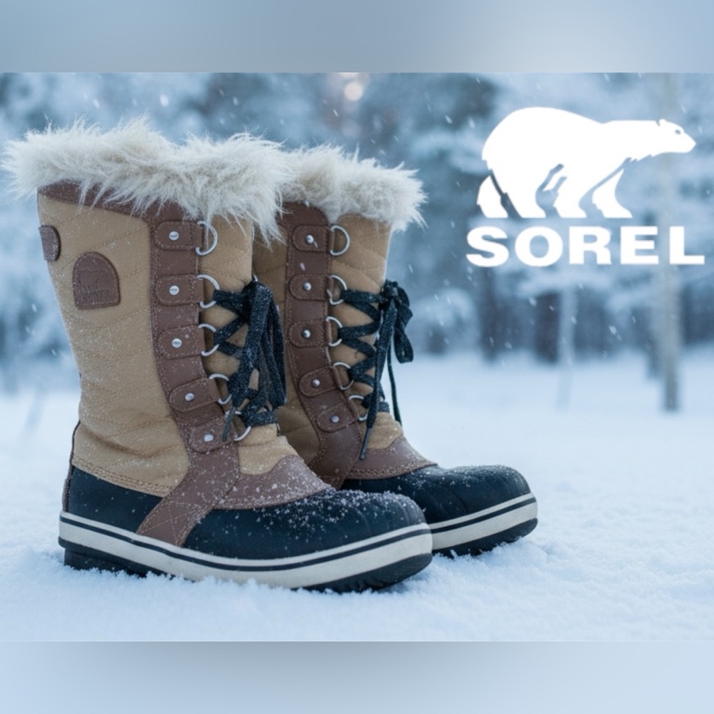 🐿️Sorel Cream Boots with Faux Fur